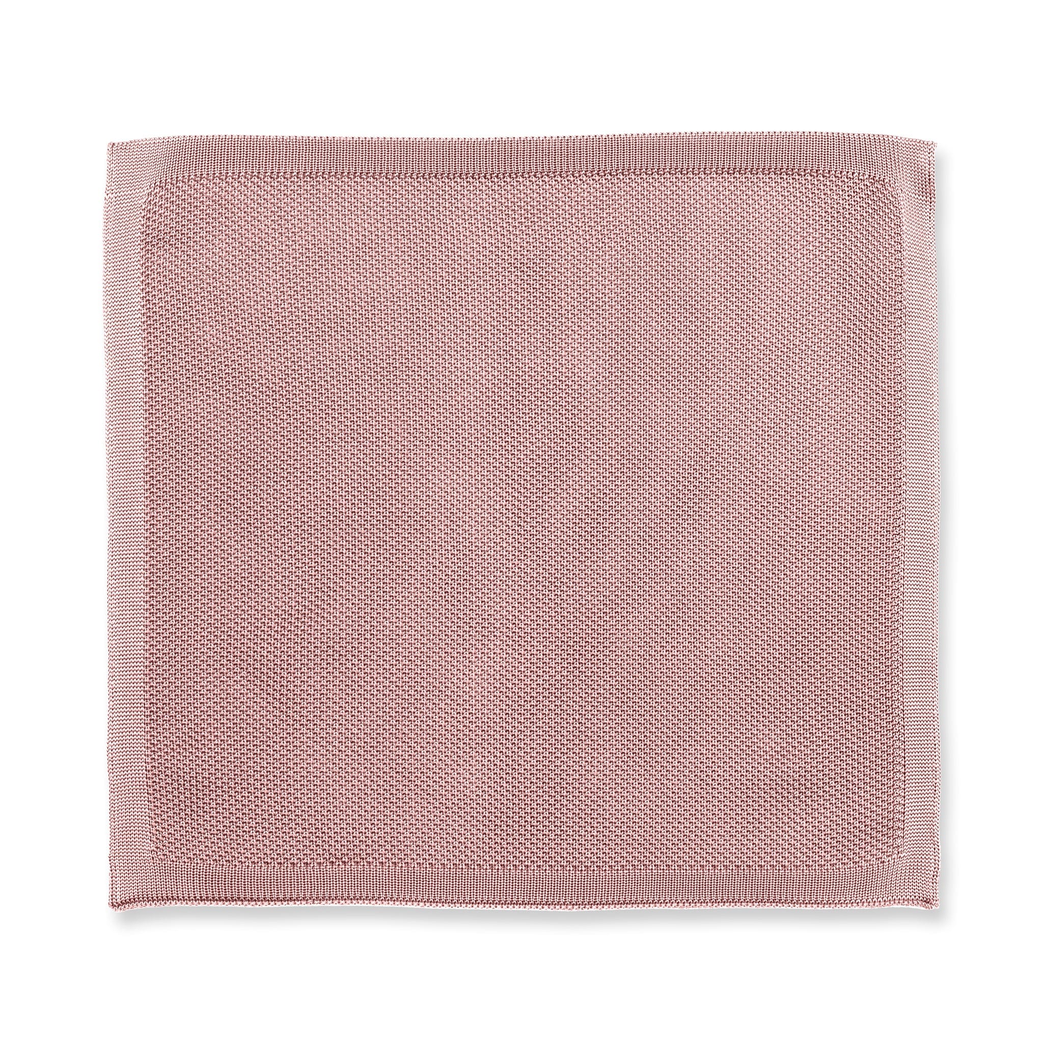 Antique rose knitted tie and pocket square set - Image 9