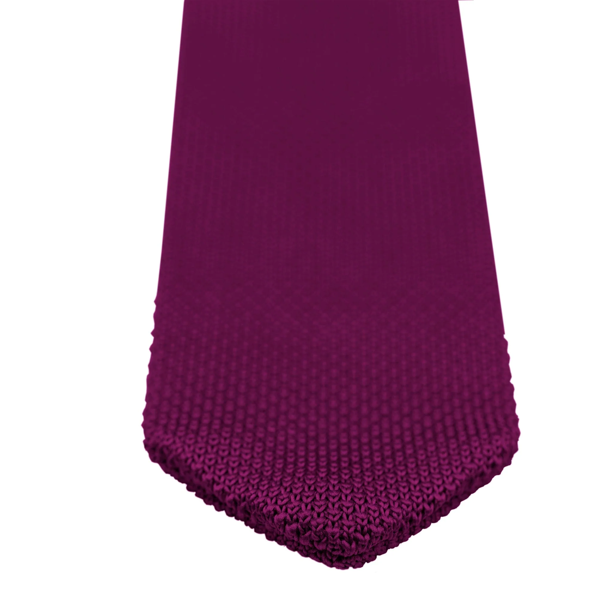 Berry pink knitted tie and pocket square set - Image 9