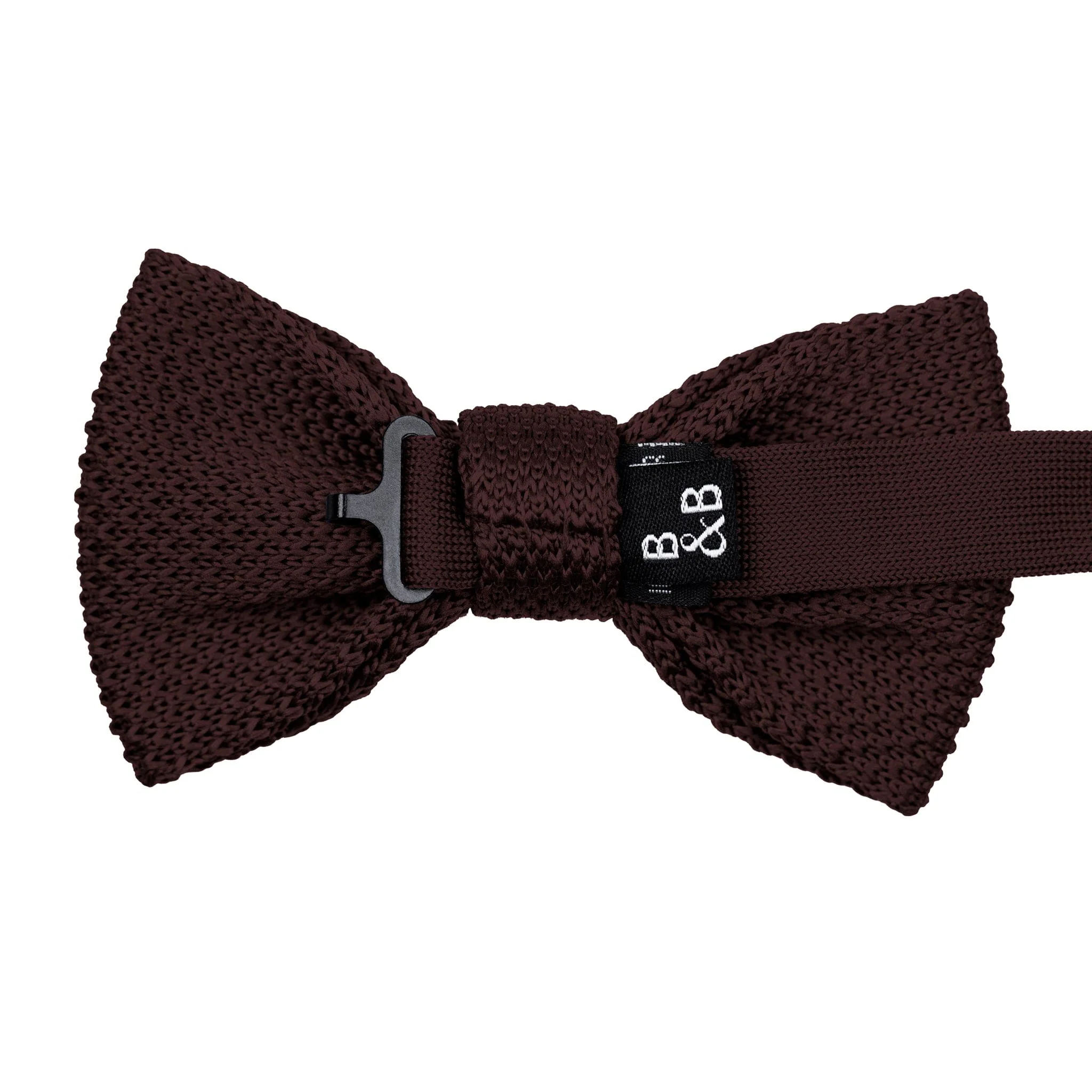 Brown knitted bow tie - Image 5