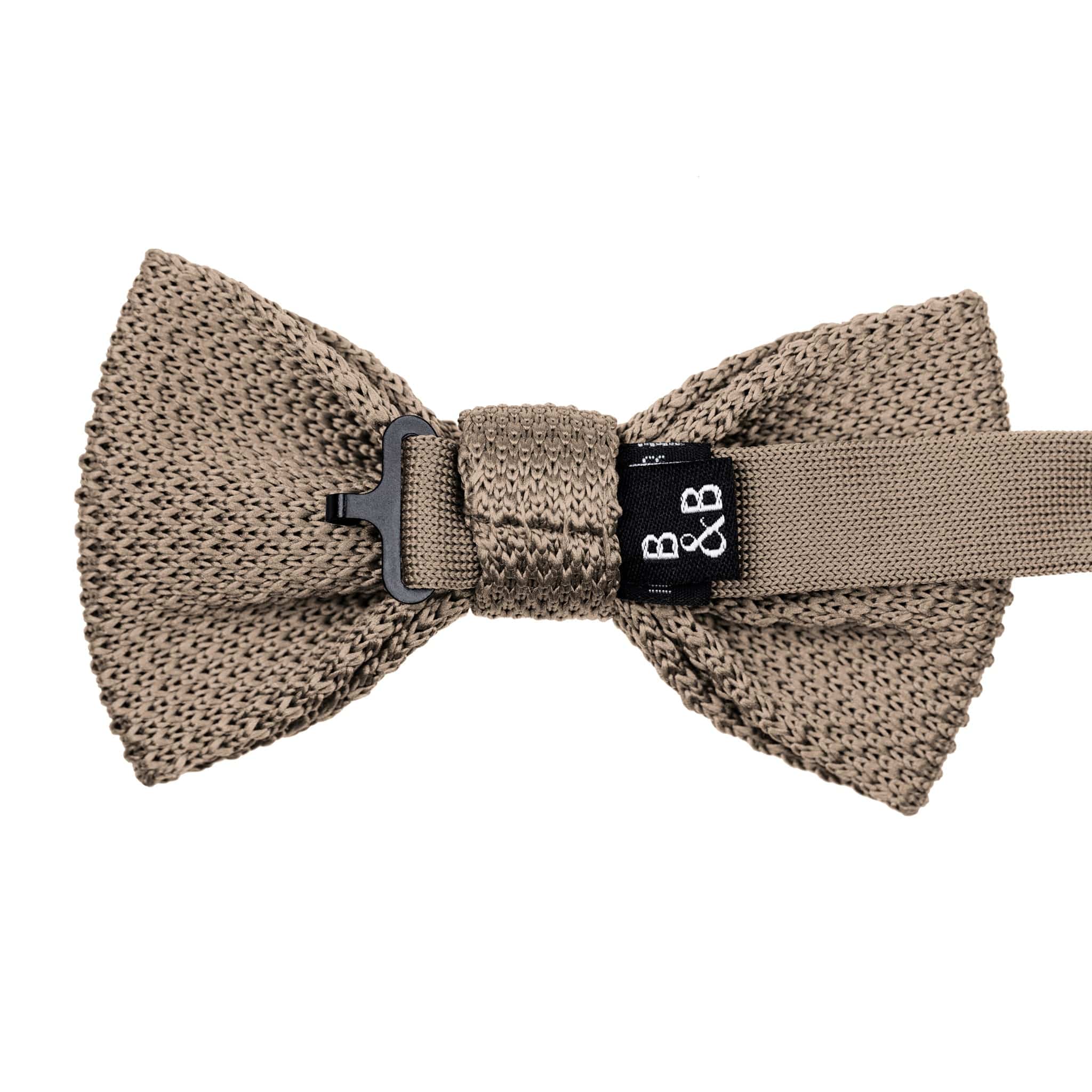 Champagne knitted bow tie - Image 4
