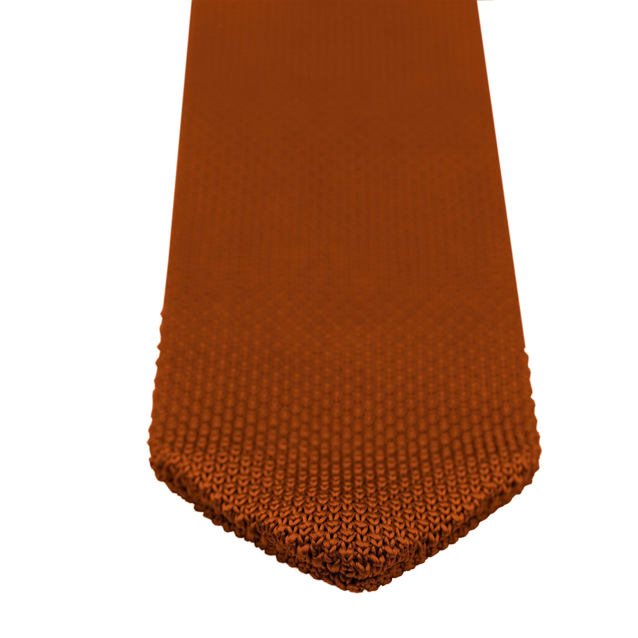 Copper knitted tie and pocket square set - Image 10