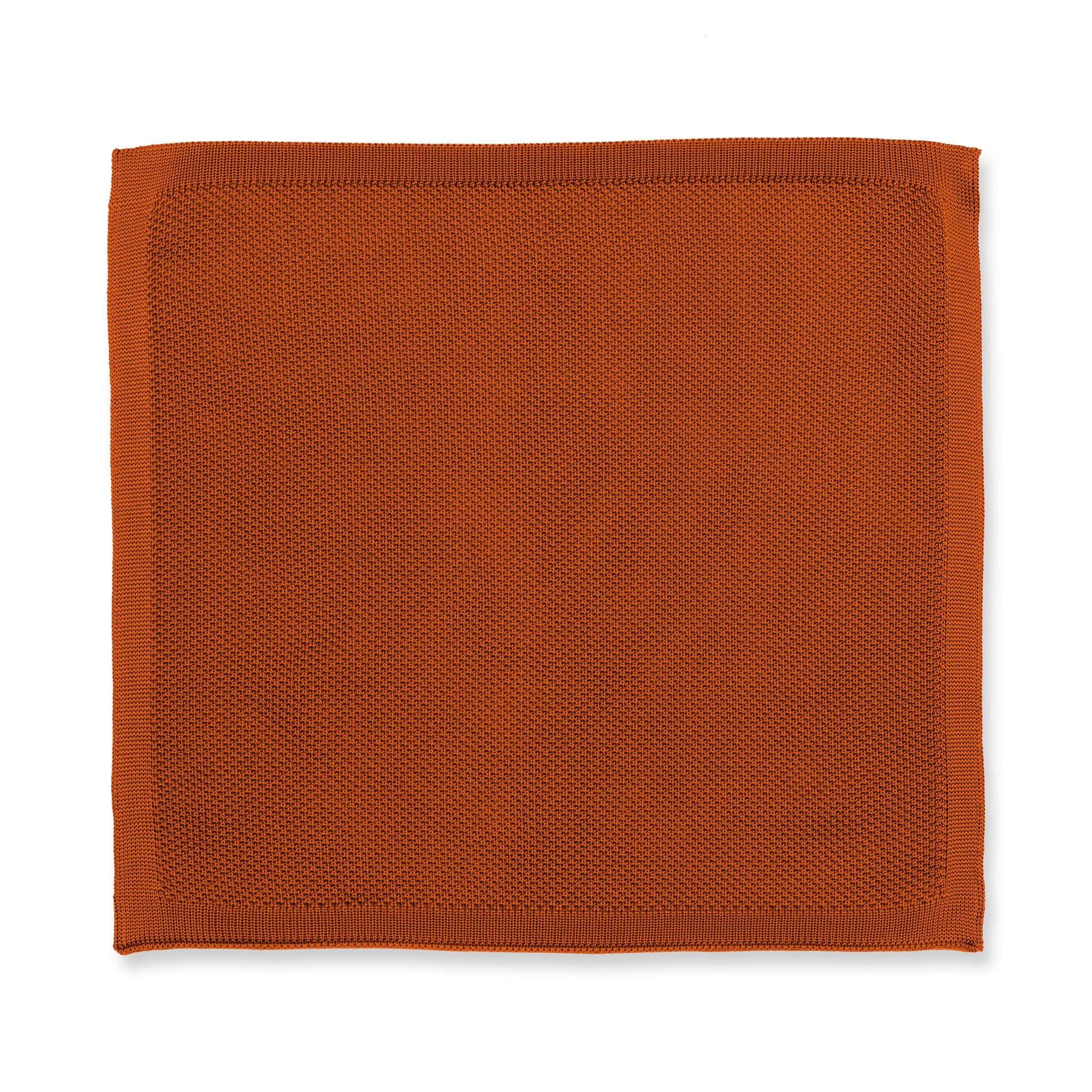 Copper knitted tie and pocket square set - Image 9