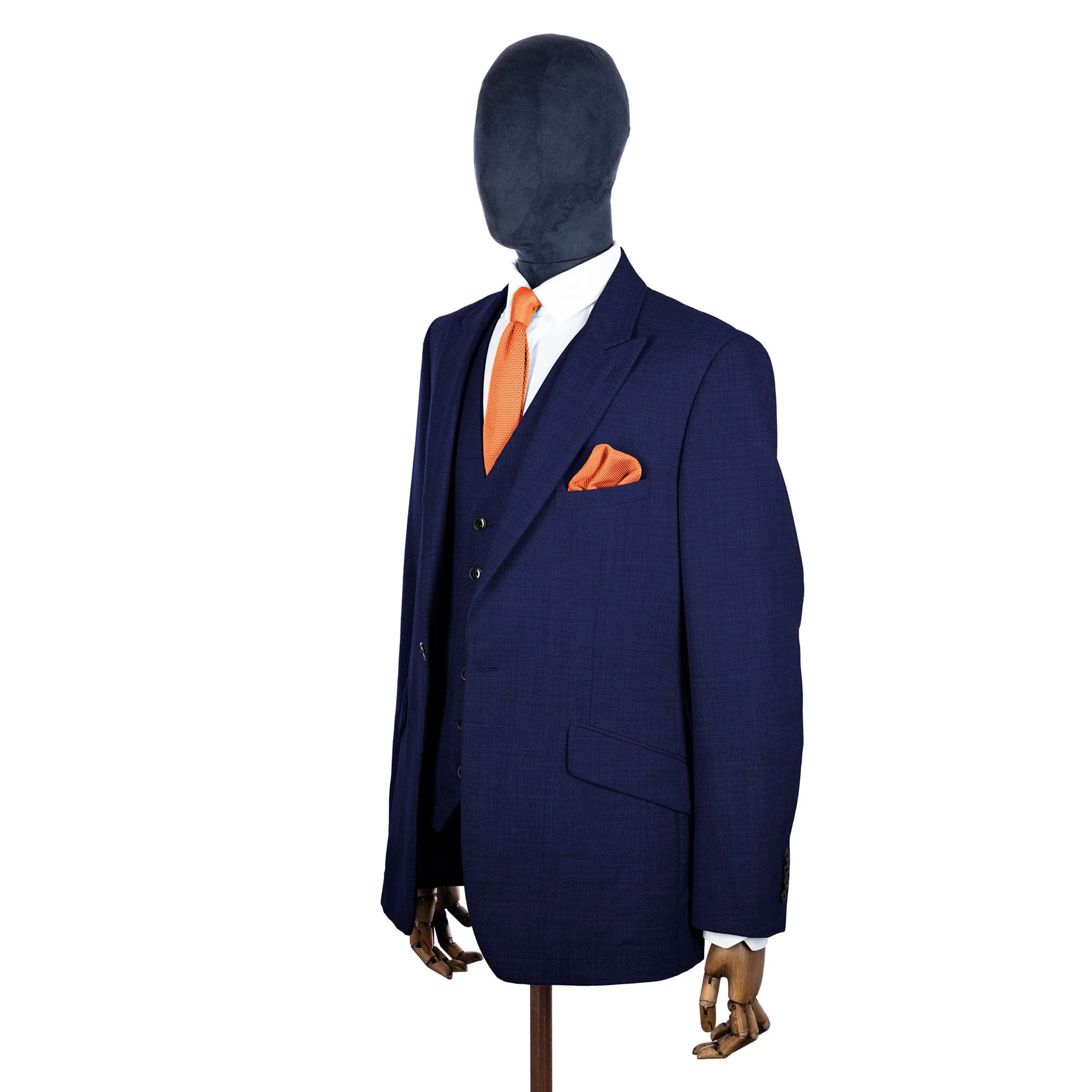 Coral fusion knitted tie and pocket square set - Image 7