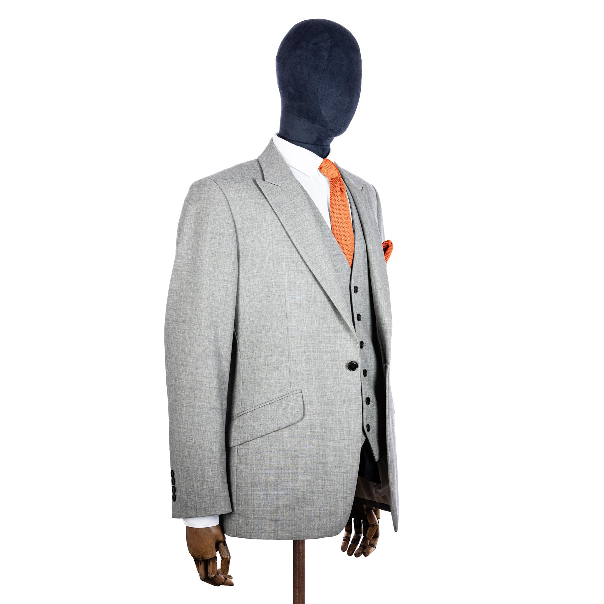 Coral fusion knitted tie and pocket square set - Image 8