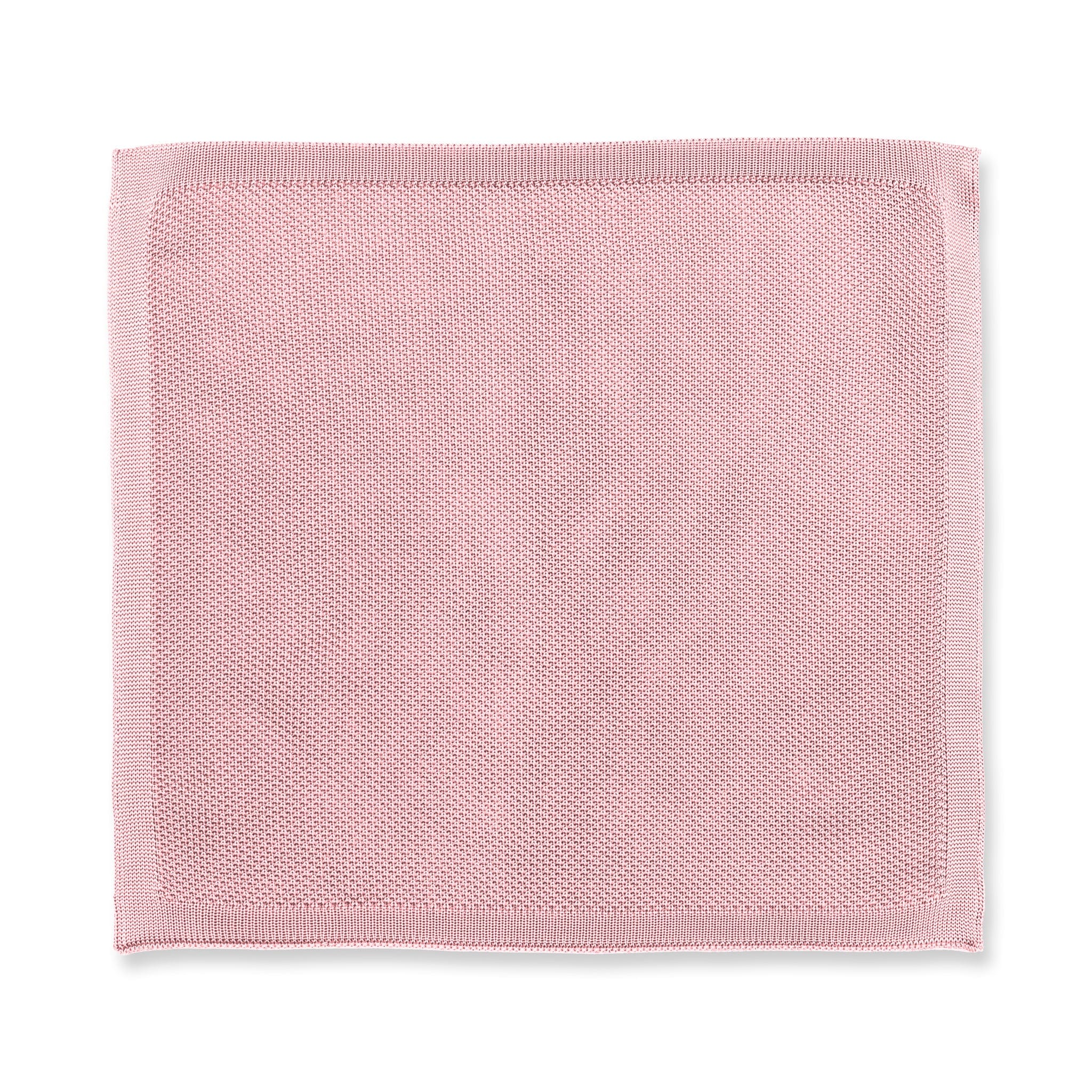 Dusty pink knitted tie and pocket square set - Image 10