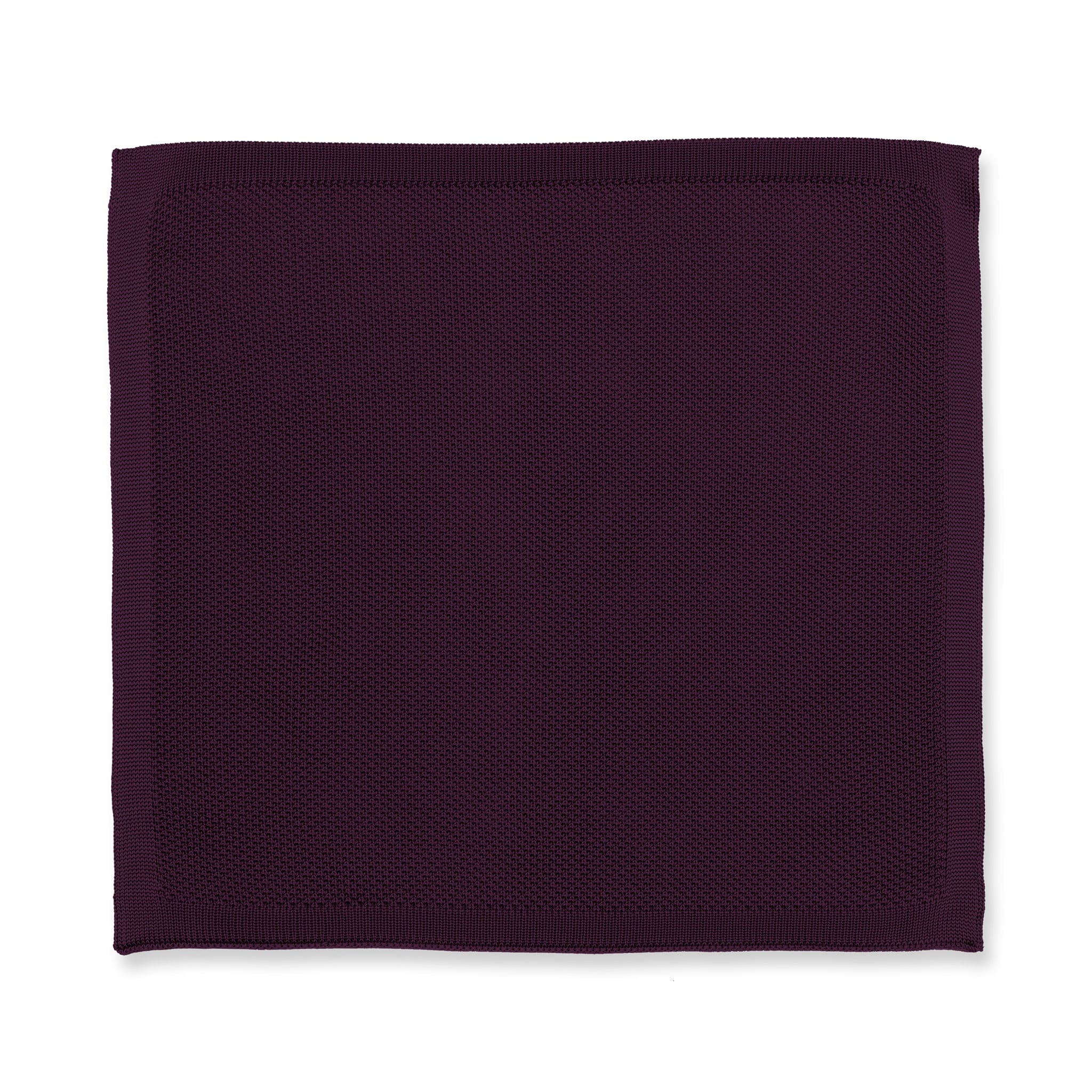 English violet knitted tie and pocket square set - Image 10