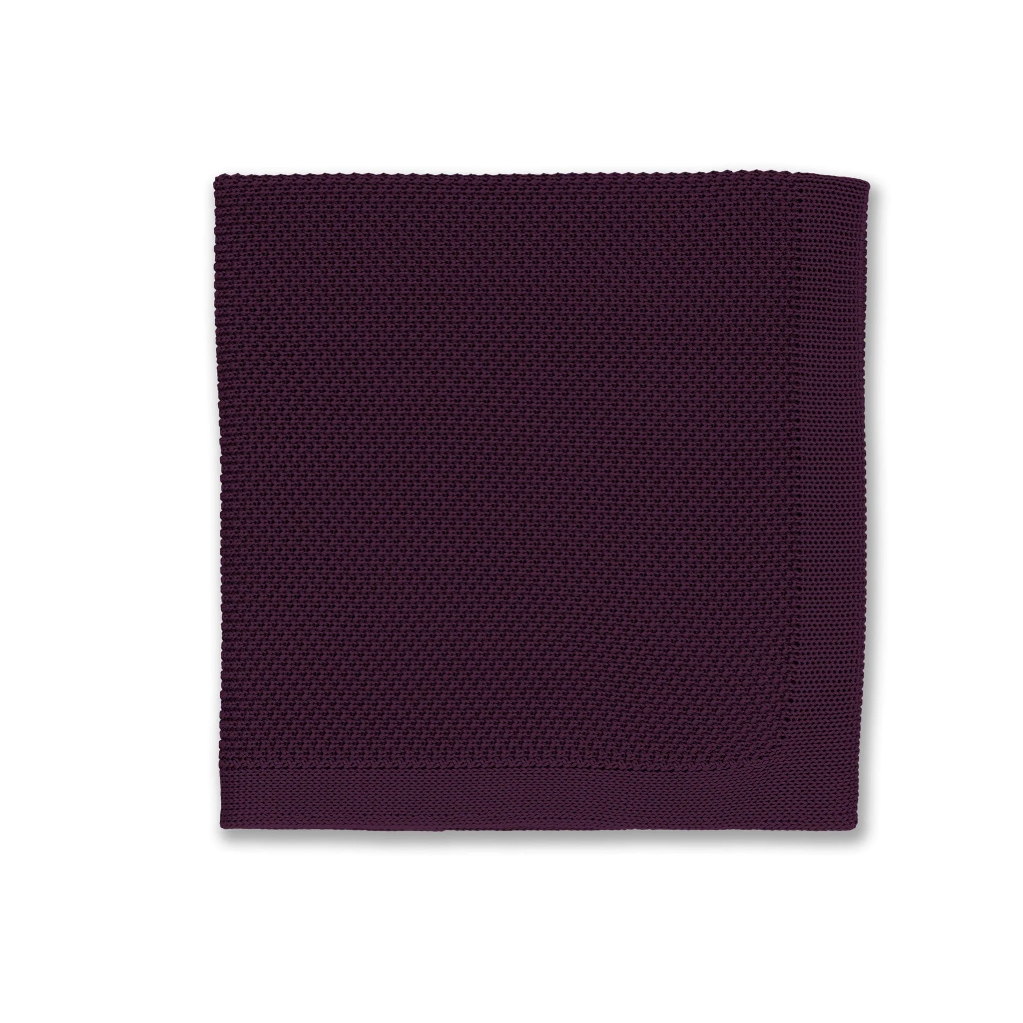 English violet knitted tie and pocket square set - Image 9