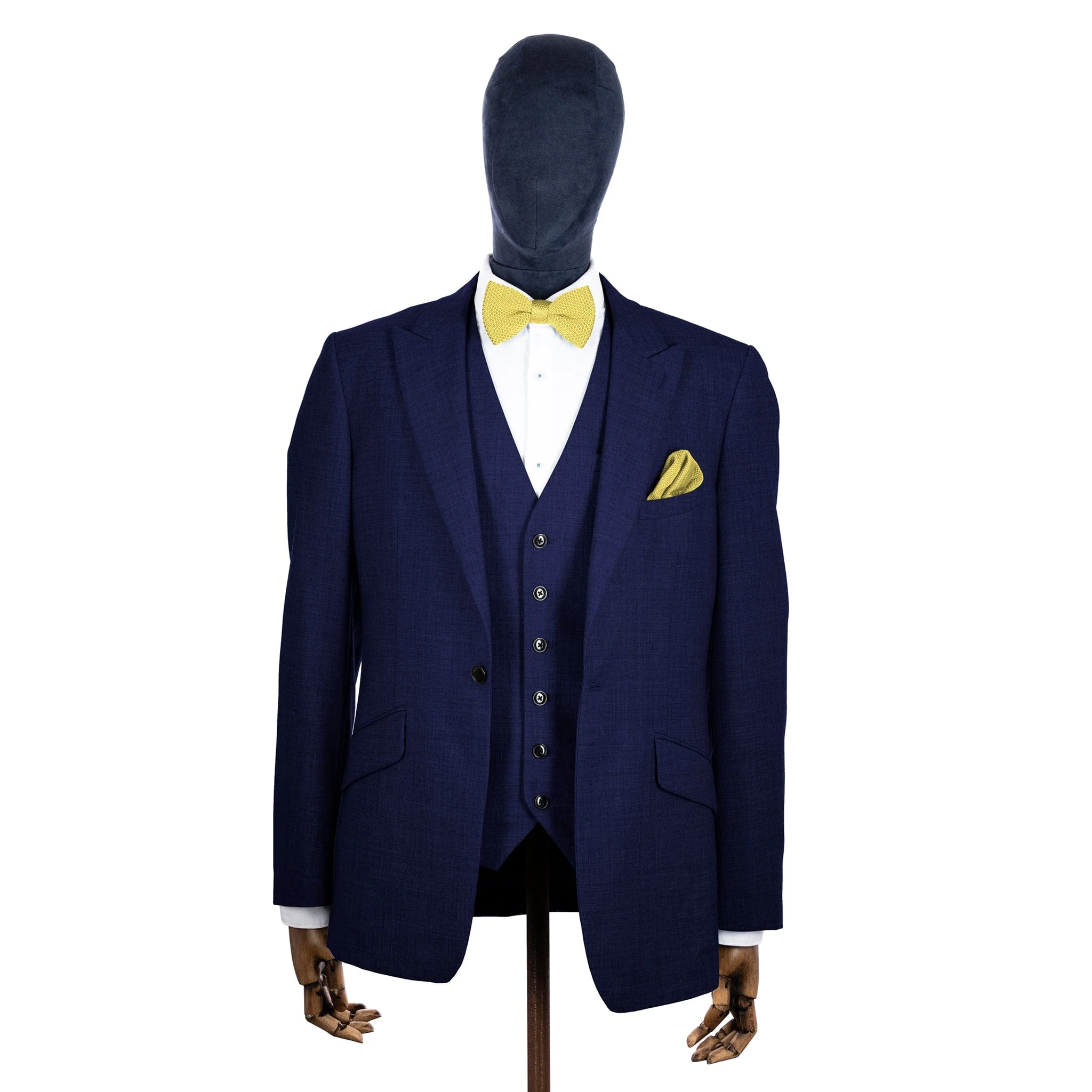 Mellow yellow knitted bow tie - Image 3