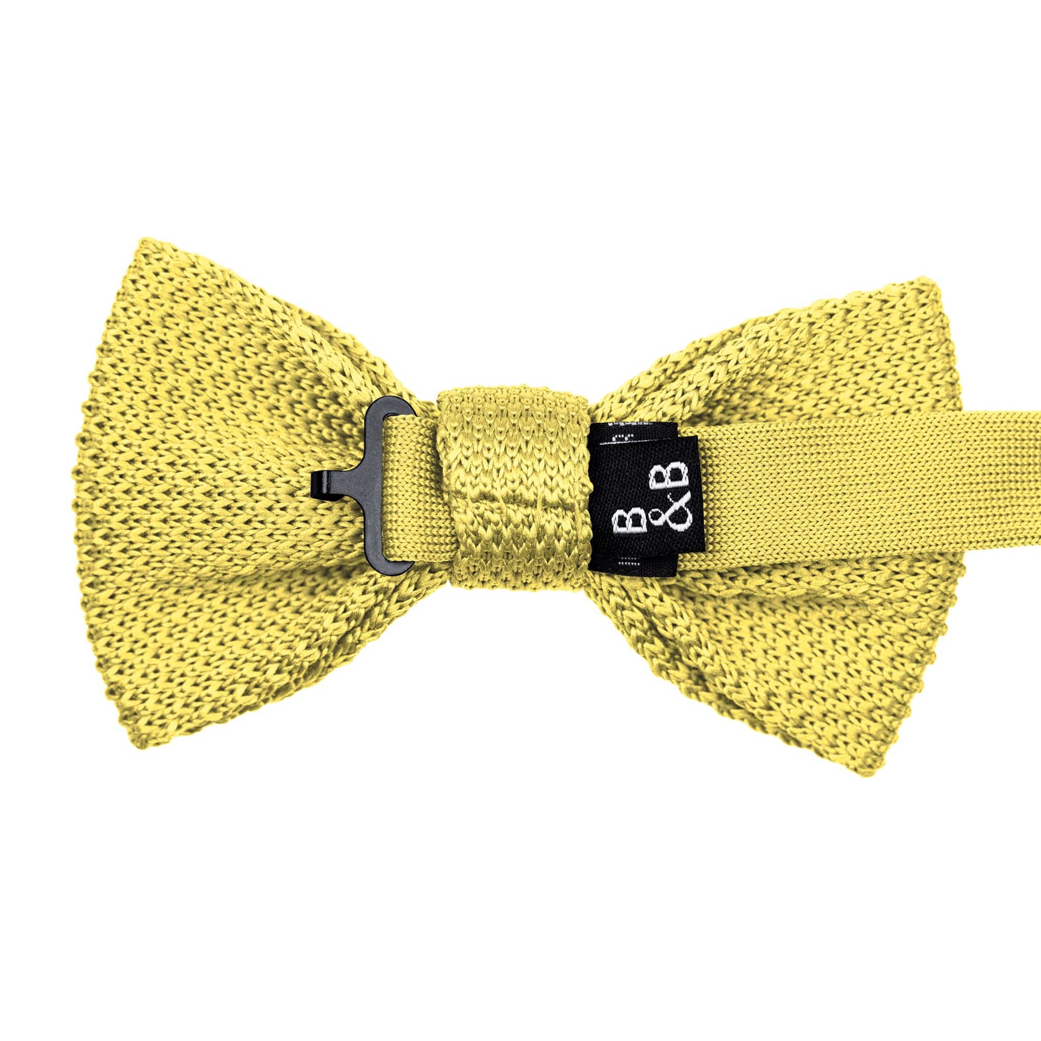 Mellow yellow knitted bow tie - Image 5