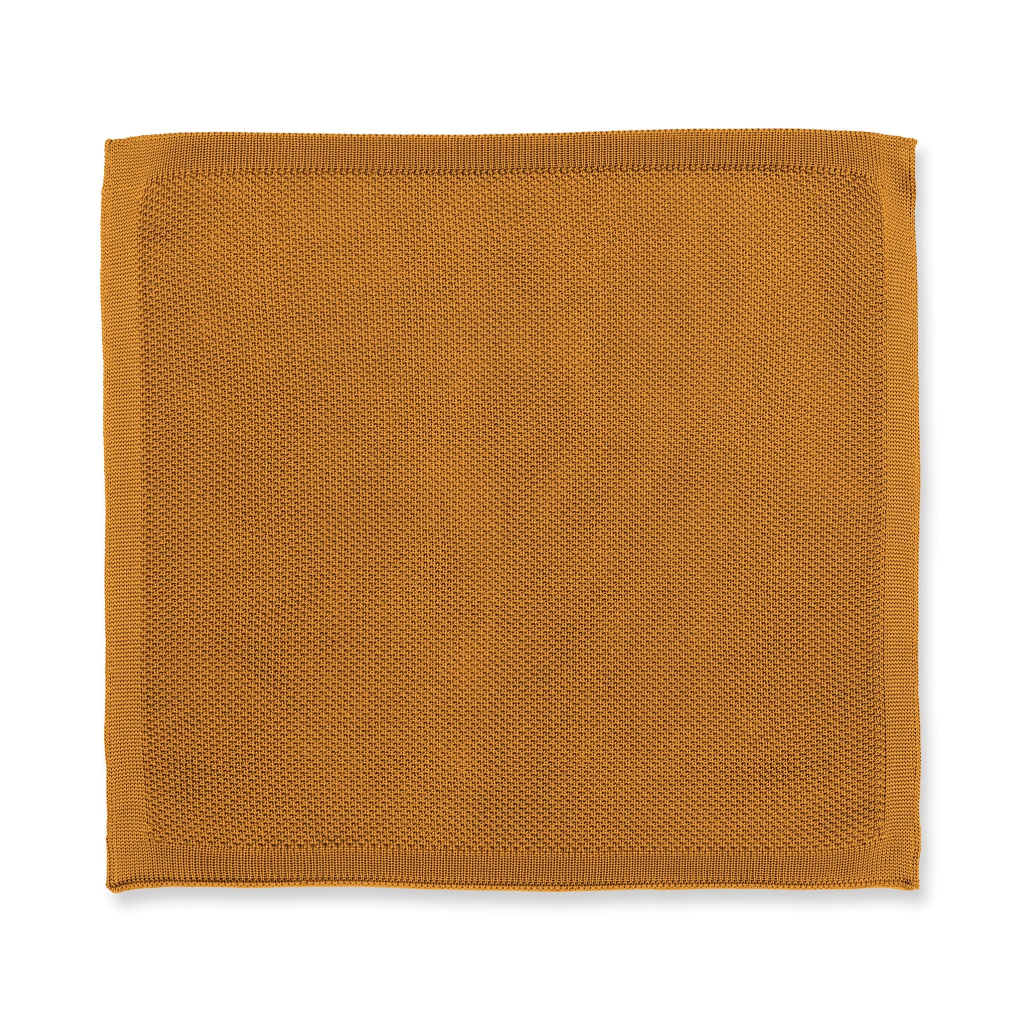 Orange ember knitted tie and pocket square set - Image 10